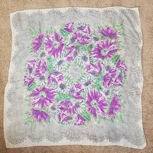 Vintage floral  scarf